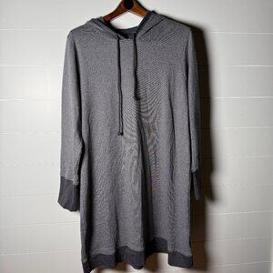 44 Degrees North Forged Iron XL Hooded Long Dress Sweatshirt Cozy